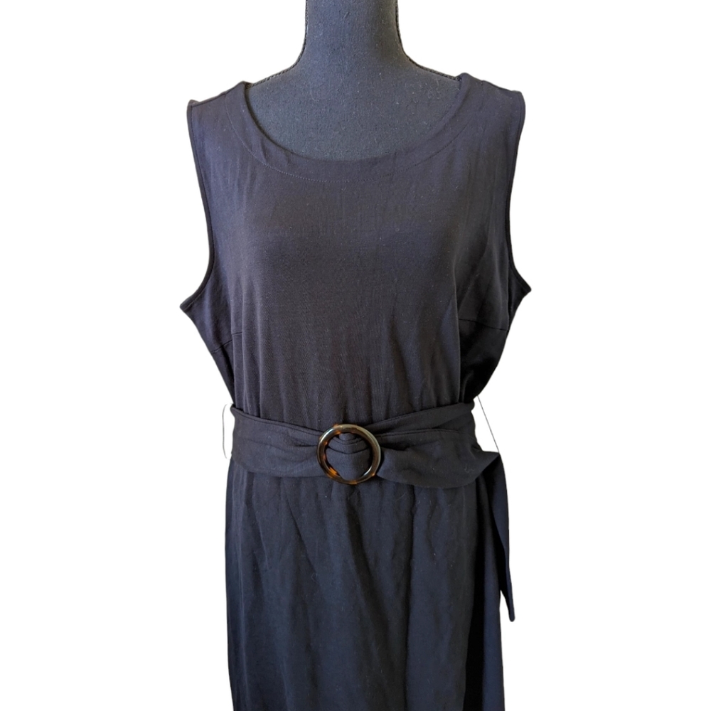 Loft Black Knit Dress ready for your office work day Size 16 Plus